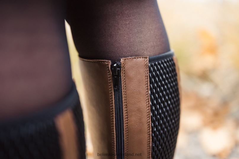 vrouwen Be Lenka blote voeten lange laarzen charlotte 08T6T137 donker bruin