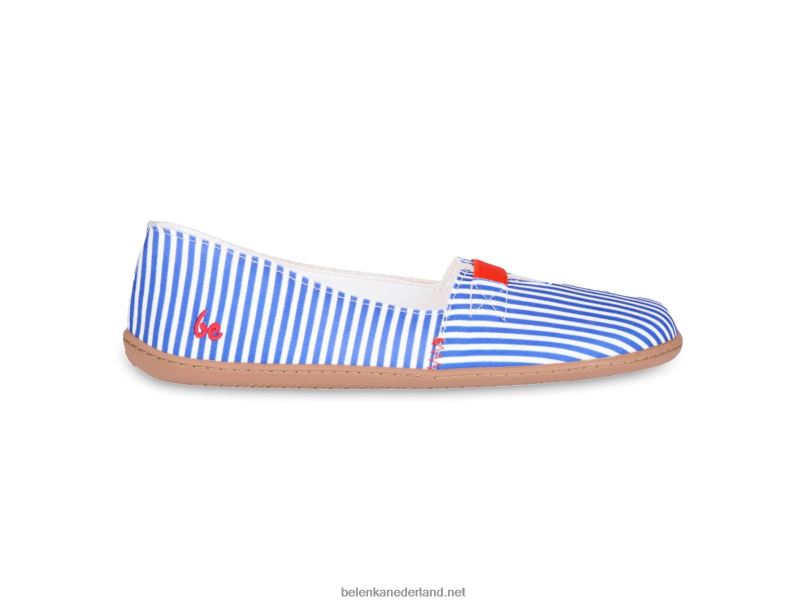 vrouwen Be Lenka ballerina's - harmonie 08T6T168 blauwe strepen
