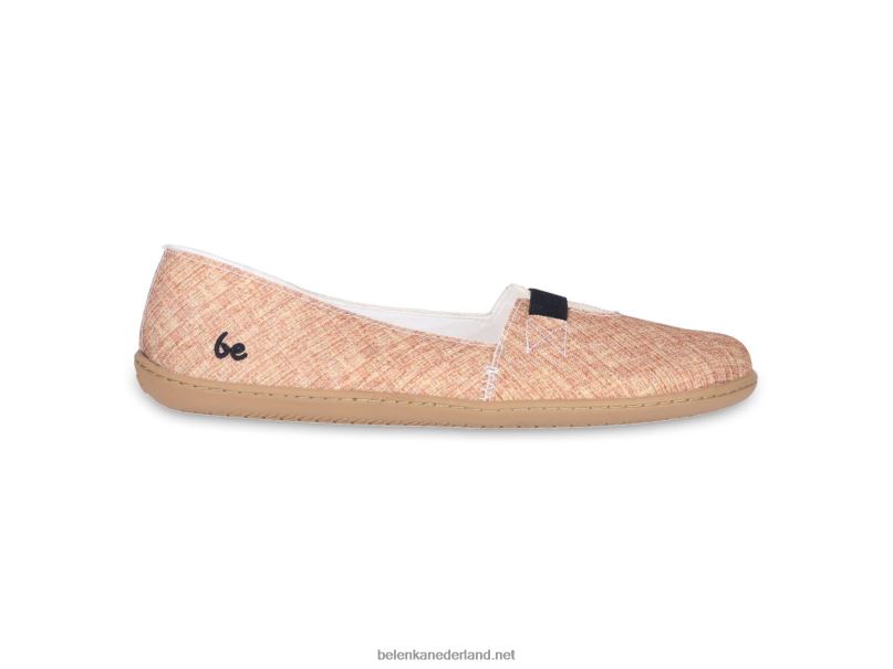 vrouwen Be Lenka ballerina's - harmonie 08T6T169 jute bruin
