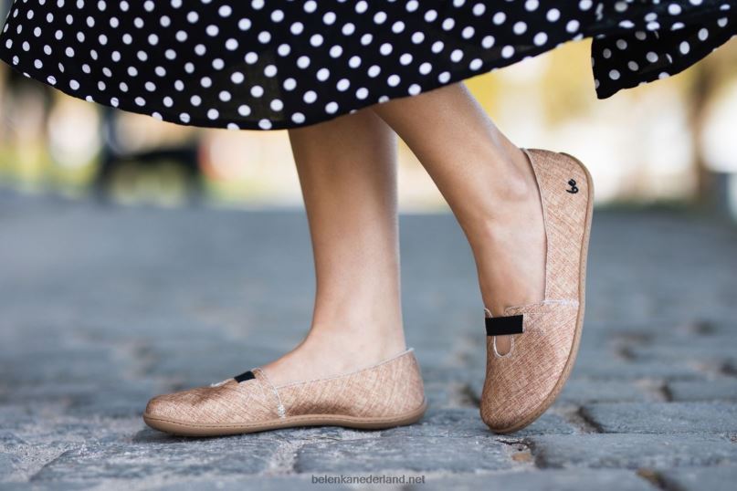 vrouwen Be Lenka ballerina's - harmonie 08T6T169 jute bruin