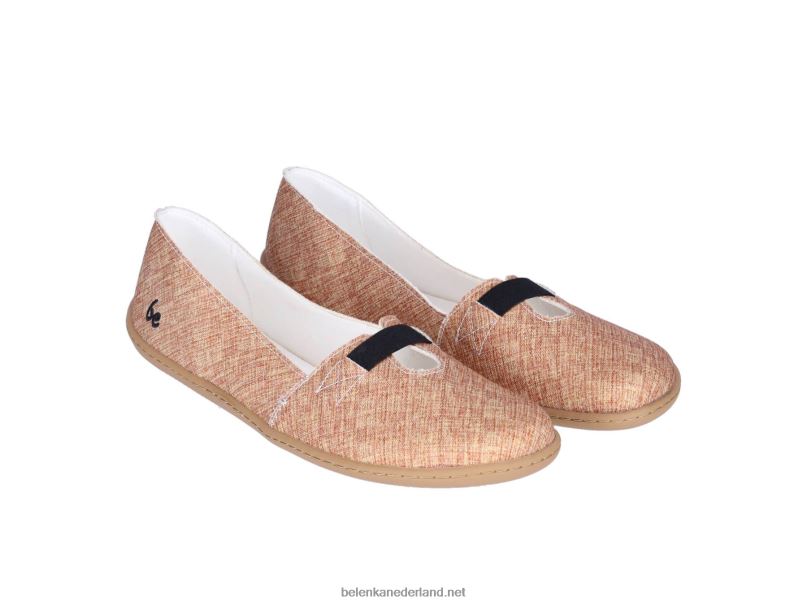 vrouwen Be Lenka ballerina's - harmonie 08T6T169 jute bruin