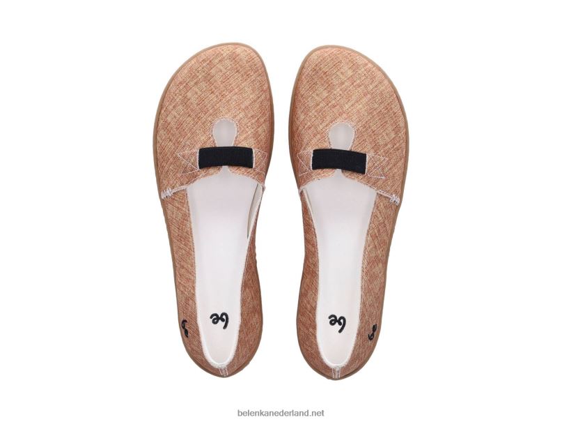 vrouwen Be Lenka ballerina's - harmonie 08T6T169 jute bruin