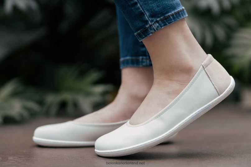 vrouwen Be Lenka ballerina's - sophie 08T6T162 krijt wit
