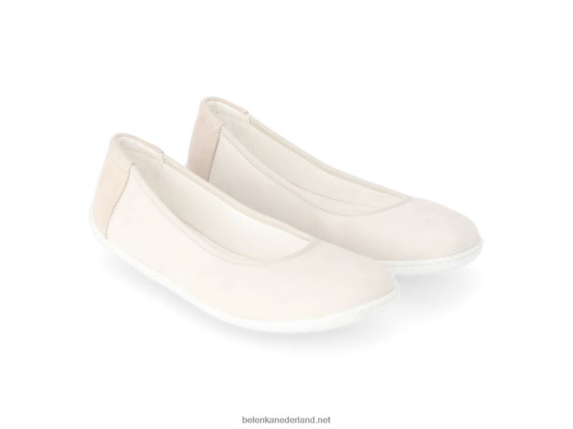 vrouwen Be Lenka ballerina's - sophie 08T6T162 krijt wit