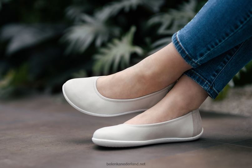 vrouwen Be Lenka ballerina's - sophie 08T6T162 krijt wit