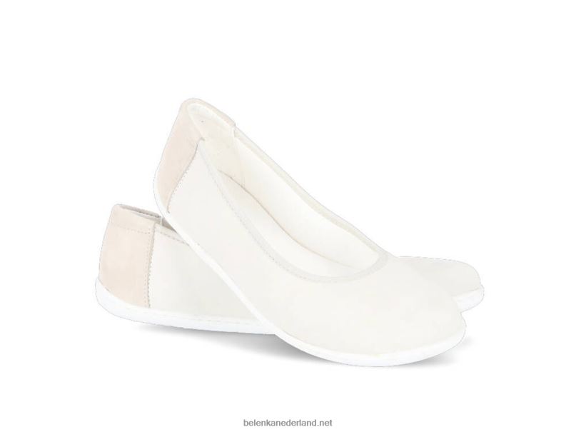 vrouwen Be Lenka ballerina's - sophie 08T6T162 krijt wit
