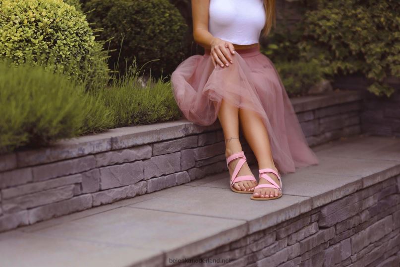 vrouwen Be Lenka sandalen op blote voeten - flexi 08T6T172 roze '20