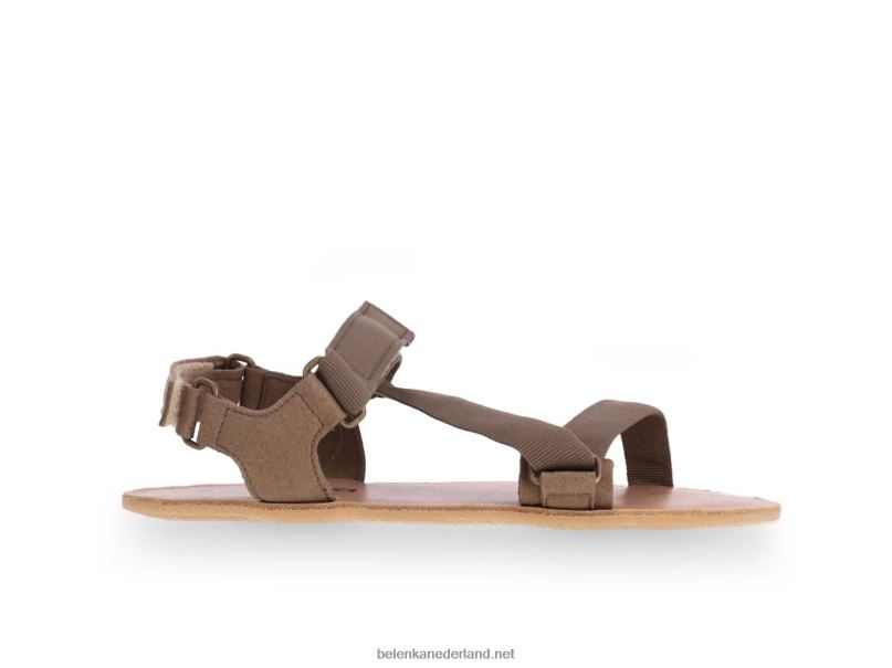vrouwen Be Lenka sandalen op blote voeten - flexi 08T6T176 olijfgroen