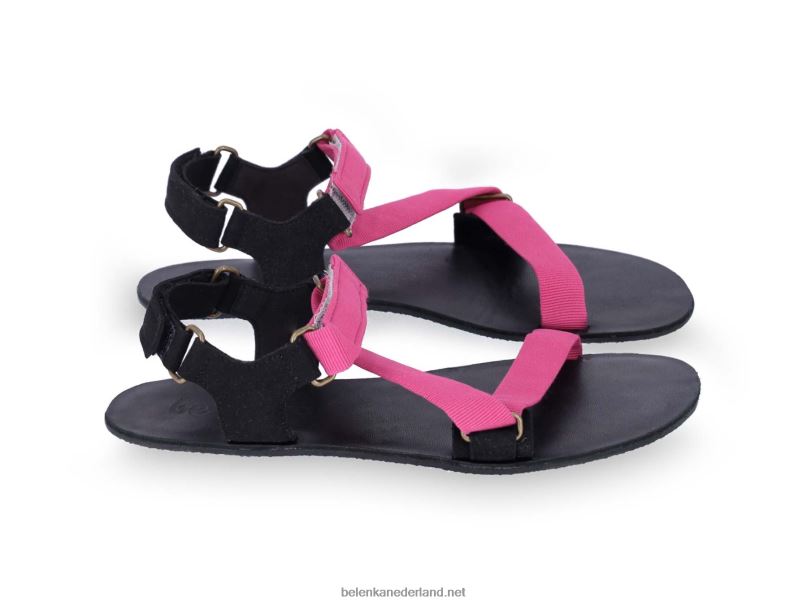 vrouwen Be Lenka sandalen op blote voeten - flexi 08T6T177 fuchsia roze