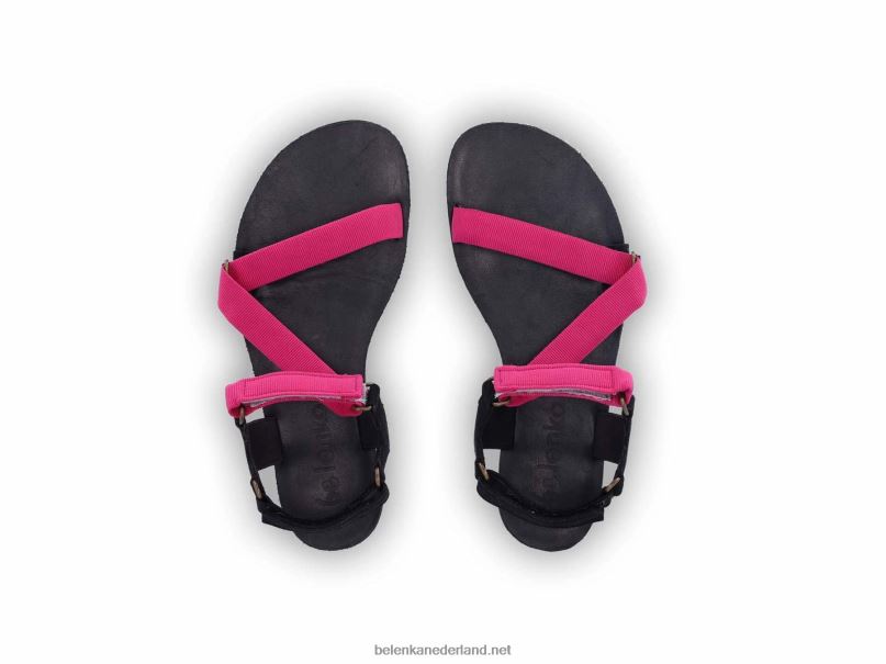 vrouwen Be Lenka sandalen op blote voeten - flexi 08T6T177 fuchsia roze
