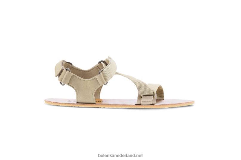 vrouwen Be Lenka sandalen op blote voeten - flexi 08T6T178 beige groen