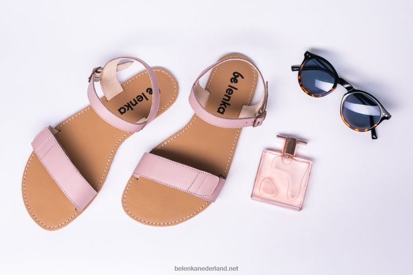 vrouwen Be Lenka sandalen op blote voeten - gratie 08T6T184 roos