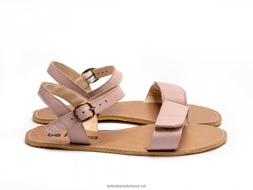 vrouwen Be Lenka sandalen op blote voeten - gratie 08T6T184 roos