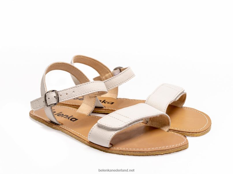 vrouwen Be Lenka sandalen op blote voeten - gratie 08T6T186 ivoorwit
