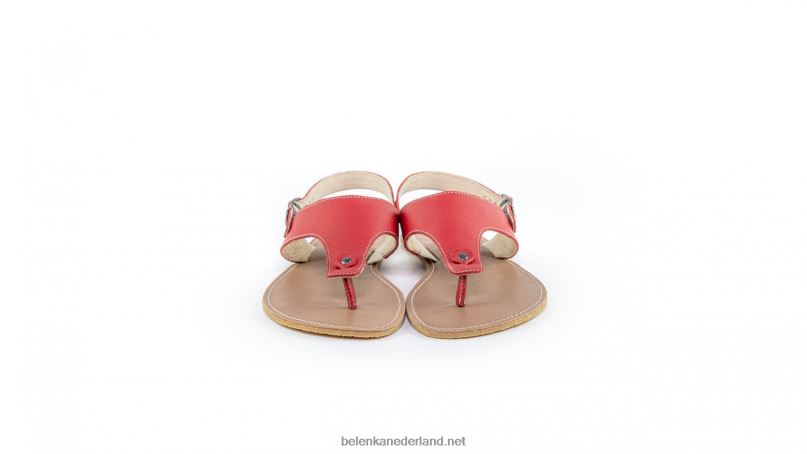vrouwen Be Lenka sandalen op blote voeten - promenade 08T6T144 rood