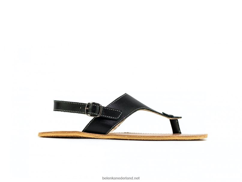vrouwen Be Lenka sandalen op blote voeten - promenade 08T6T145 zwart