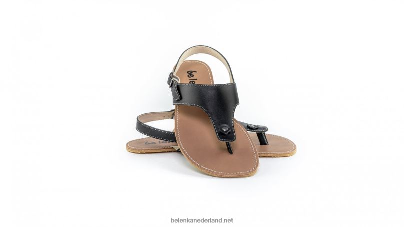 vrouwen Be Lenka sandalen op blote voeten - promenade 08T6T145 zwart