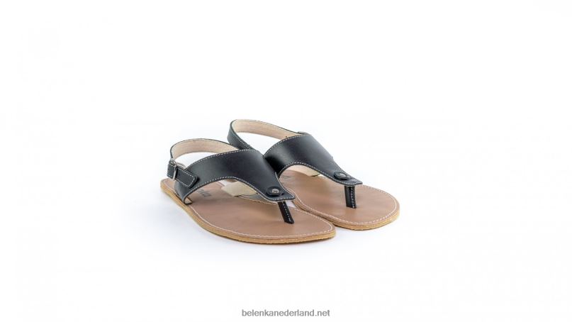 vrouwen Be Lenka sandalen op blote voeten - promenade 08T6T145 zwart