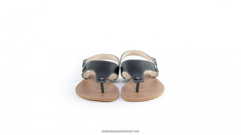 vrouwen Be Lenka sandalen op blote voeten - promenade 08T6T145 zwart