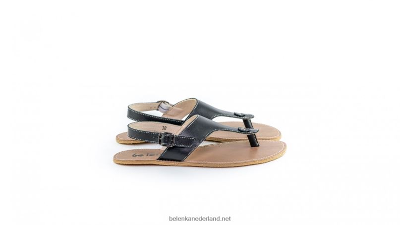 vrouwen Be Lenka sandalen op blote voeten - promenade 08T6T145 zwart