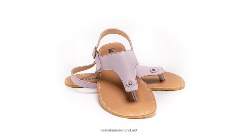 vrouwen Be Lenka sandalen op blote voeten - promenade 08T6T146 licht lila