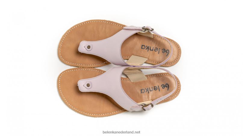 vrouwen Be Lenka sandalen op blote voeten - promenade 08T6T146 licht lila