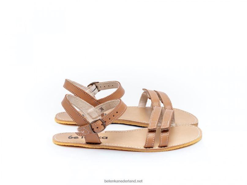 vrouwen Be Lenka sandalen op blote voeten - zomer 08T6T181 bruin