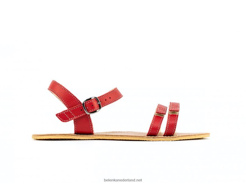 vrouwen Be Lenka sandalen op blote voeten - zomer 08T6T182 rood