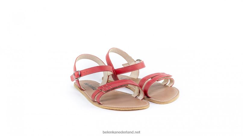 vrouwen Be Lenka sandalen op blote voeten - zomer 08T6T182 rood