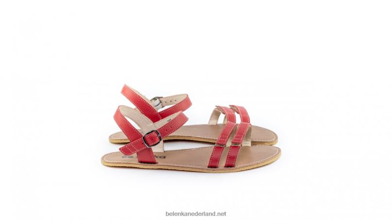 vrouwen Be Lenka sandalen op blote voeten - zomer 08T6T182 rood