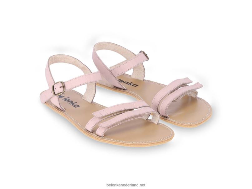 vrouwen Be Lenka sandalen op blote voeten - zomer 08T6T183 roos
