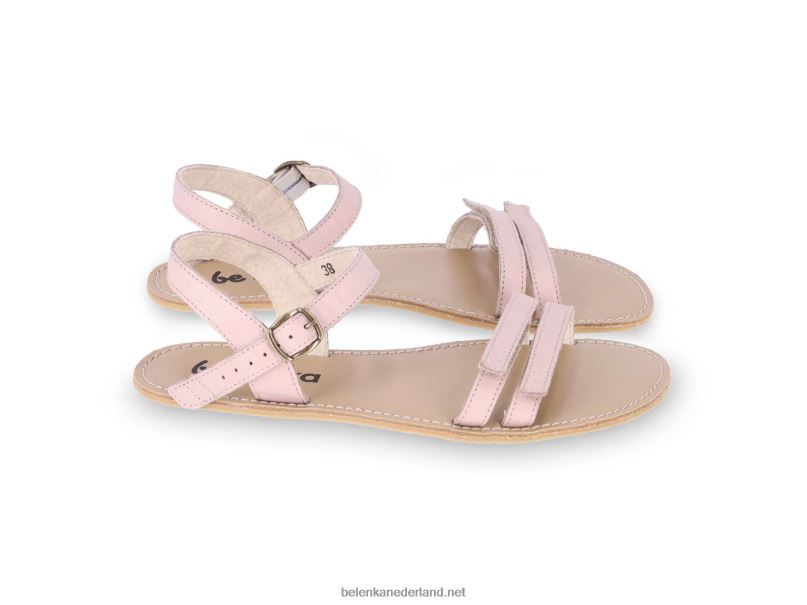 vrouwen Be Lenka sandalen op blote voeten - zomer 08T6T183 roos
