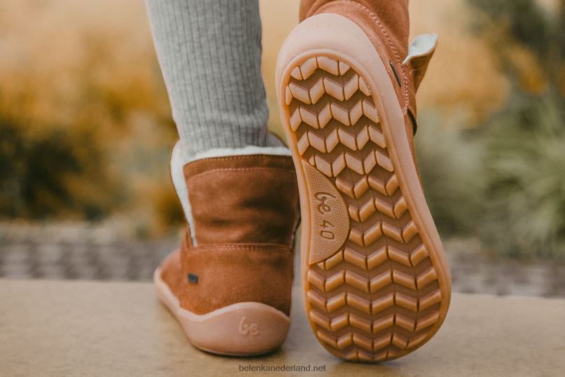 vrouwen Be Lenka blote voeten schoenen polaris 08T6T140 bruin
