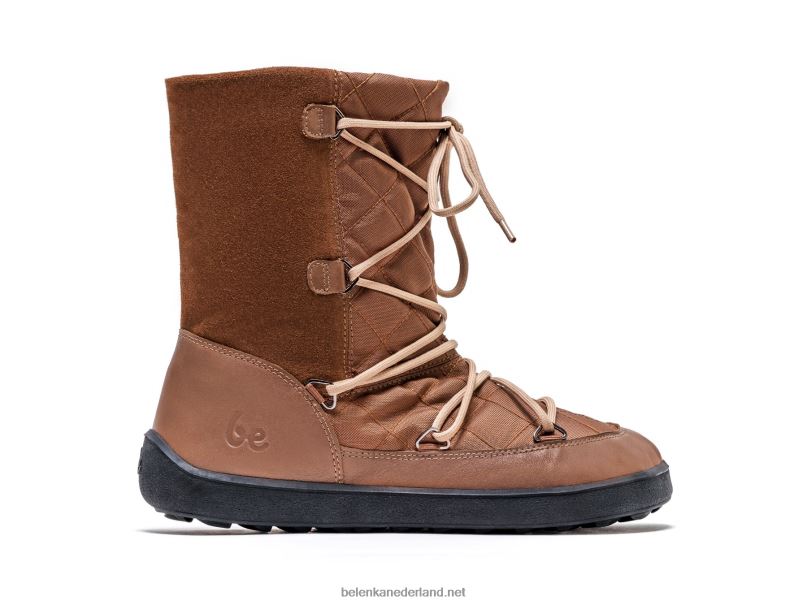 vrouwen Be Lenka winter barefoot boots snowfox (dames) 08T6T151 donker bruin