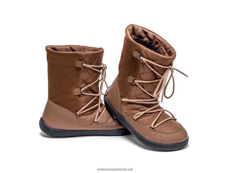 vrouwen Be Lenka winter barefoot boots snowfox (dames) 08T6T151 donker bruin