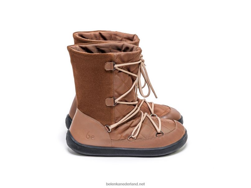 vrouwen Be Lenka winter barefoot boots snowfox (dames) 08T6T151 donker bruin