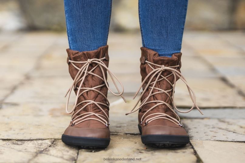 vrouwen Be Lenka winter barefoot boots snowfox (dames) 08T6T151 donker bruin