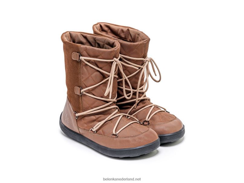 vrouwen Be Lenka winter barefoot boots snowfox (dames) 08T6T151 donker bruin