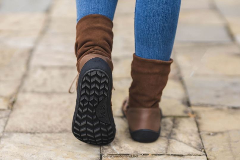 vrouwen Be Lenka winter barefoot boots snowfox (dames) 08T6T151 donker bruin