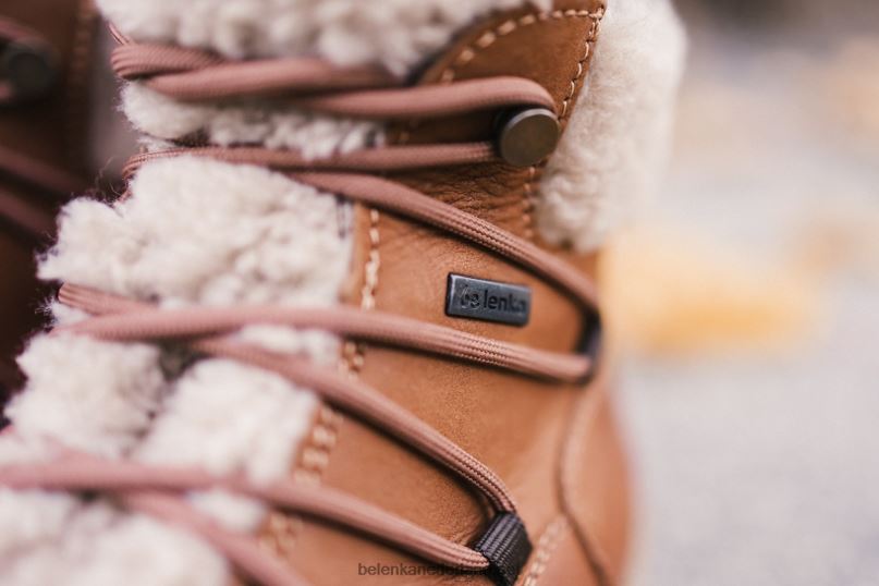 vrouwen Be Lenka winterlaarzen op blote voeten gelukzaligheid 08T6T141 bruin