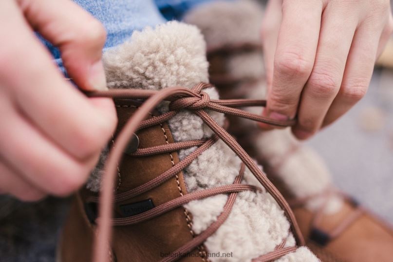 vrouwen Be Lenka winterlaarzen op blote voeten gelukzaligheid 08T6T141 bruin