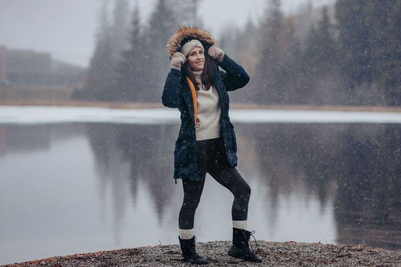 vrouwen Be Lenka winterlaarzen op blote voeten snowfox vrouw 08T6T149 helemaal zwart