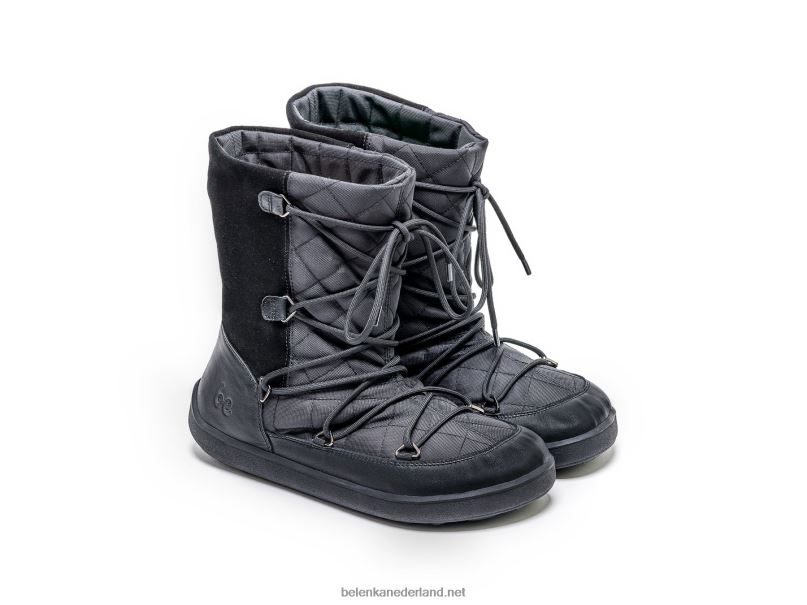 vrouwen Be Lenka winterlaarzen op blote voeten snowfox vrouw 08T6T149 helemaal zwart