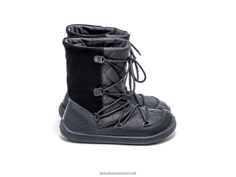 vrouwen Be Lenka winterlaarzen op blote voeten snowfox vrouw 08T6T149 helemaal zwart