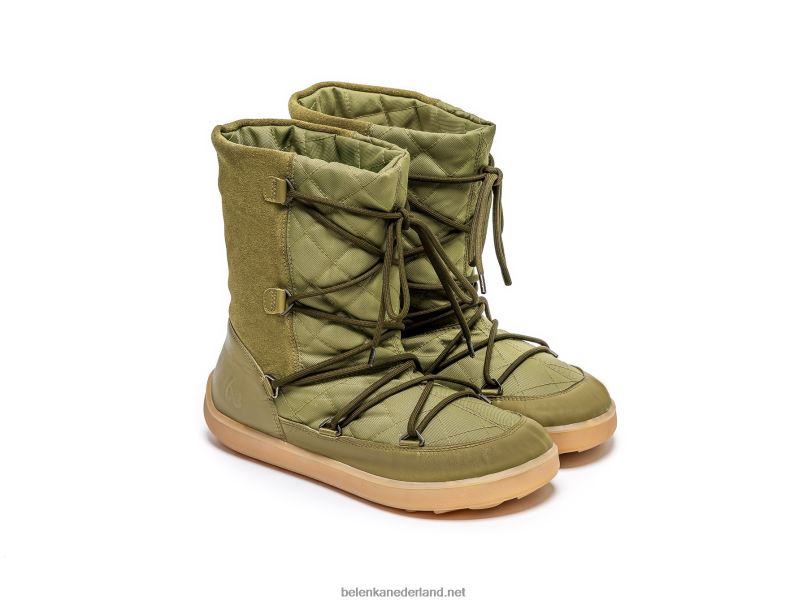 vrouwen Be Lenka winterlaarzen op blote voeten snowfox vrouw 08T6T150 leger groen
